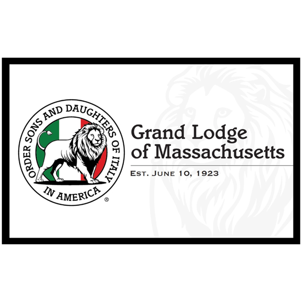Rotary Order Sons and Daughters of Italy in America Charter Custom Satin Banner